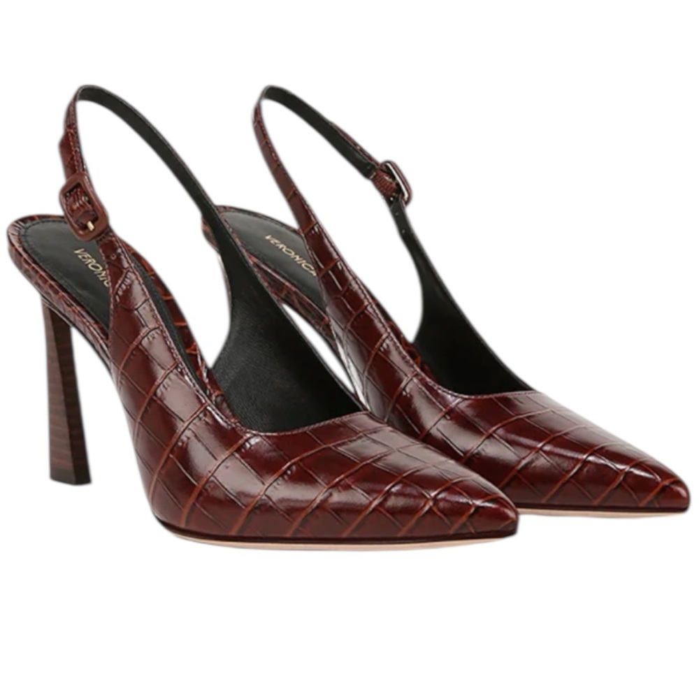 VERONICA BEARD Callie Croc-Embossed Slingback
Pump size 9.5